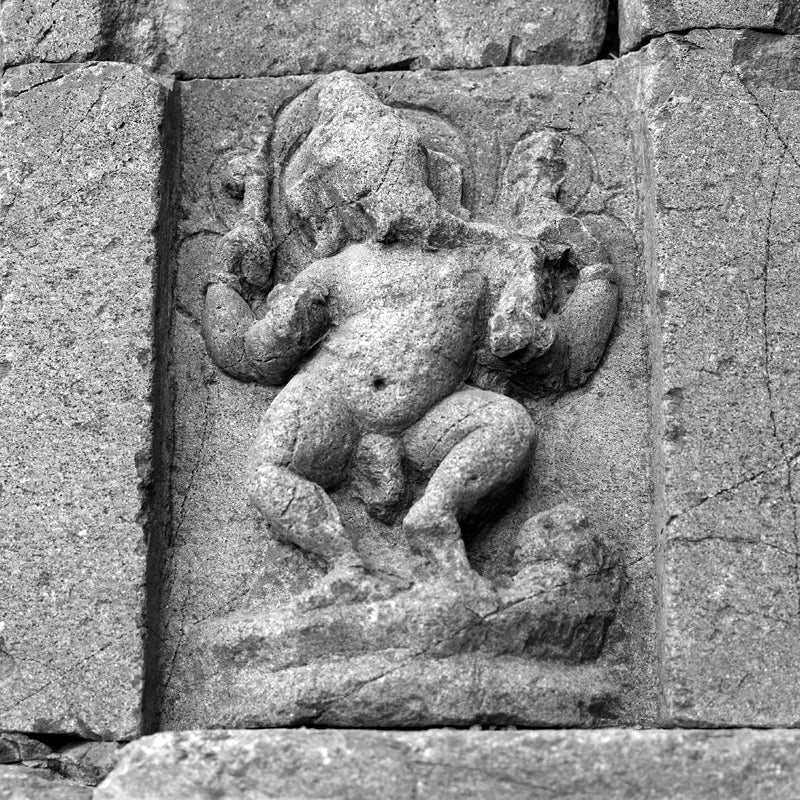 Hampi - God Ganesh Carved in stone (with Frame)