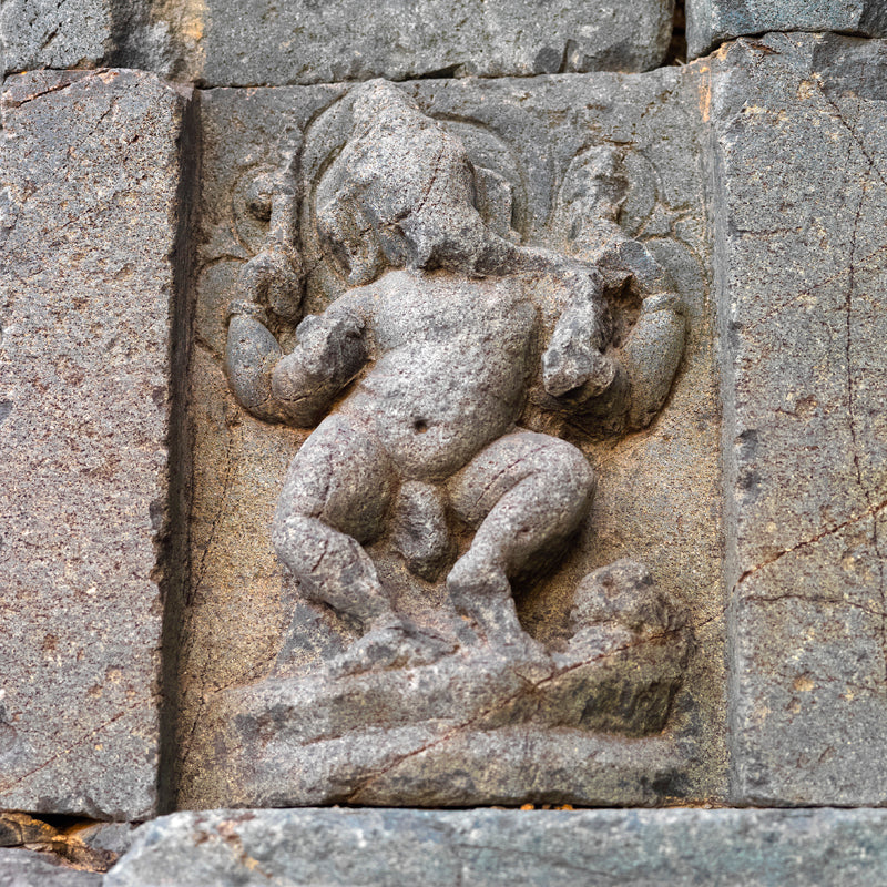 Hampi - God Ganesh Carved in stone (with Frame)