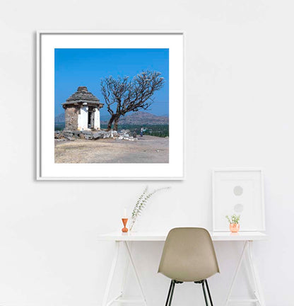 Hampi - A view from Hemakuta Hills, 1300 Century (with Frame)