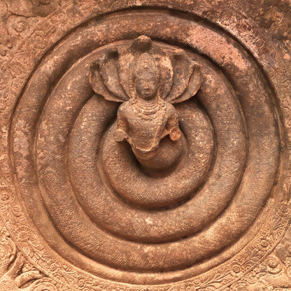 Badami Caves - Sculpture Carved in stone. A Unesco World Heritage Site (with Frame)