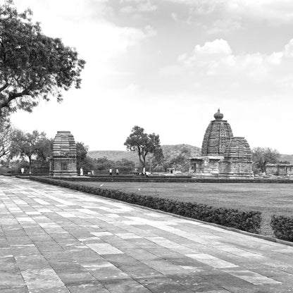 Hampi - Pattadakal - Sculpture Carved in stone. A Unesco World Heritage Site (with Frame)