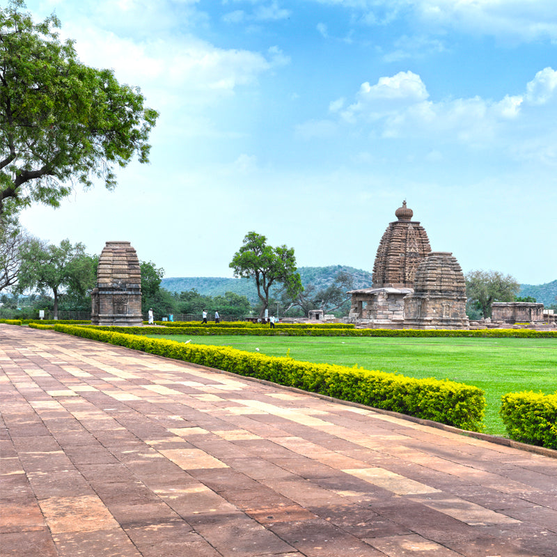 Hampi - Pattadakal - Sculpture Carved in stone. A Unesco World Heritage Site (with Frame)