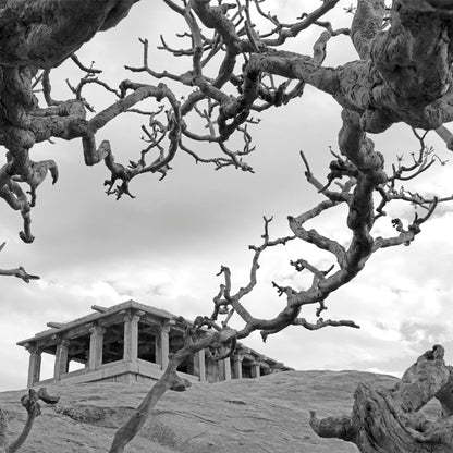 Hampi - Stone Structure at Hemkuta Hills, Hampi (with Frame)