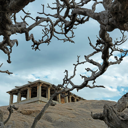 Hampi - Stone Structure at Hemkuta Hills, Hampi (with Frame)