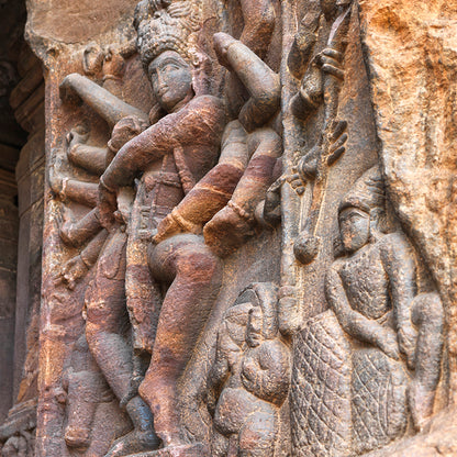 Badami Caves - Nataraja, Dancing Lord Shiva (with Frame)