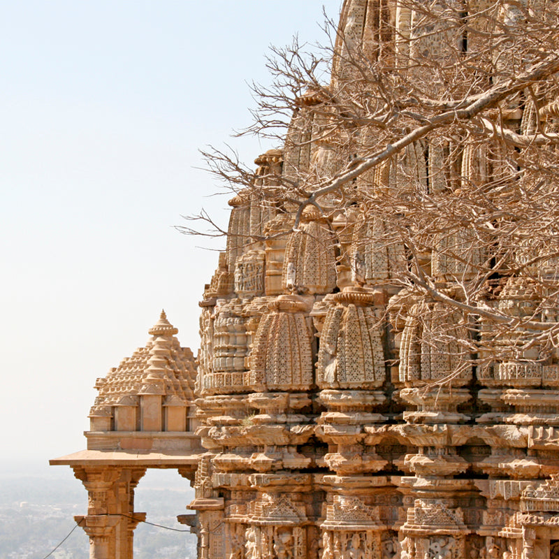 Rajasthan - Temple at Chittorgadh (with Frame)