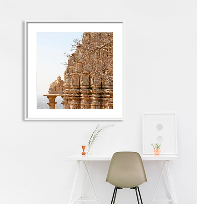 Rajasthan - Temple at Chittorgadh (with Frame)