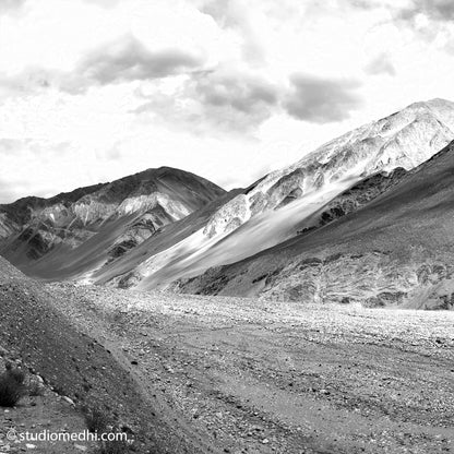 Ladakh - Way to Pengong Tso. Ladakh - Way to Pengong Tso. Ladakh is most famous for breathtaking landscapes, the crystal clear skies, the highest mountain passes, thrilling adventure activities, Buddhist Monasteries and festivals. (_MG_6151 Ladakh)   This Fine Art Photograph is printed on Canvas.