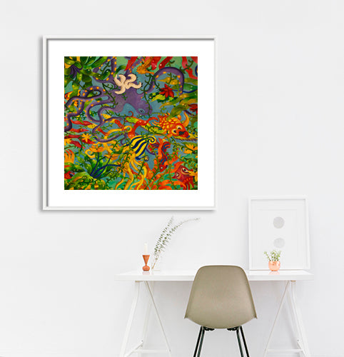 Dubai - Abstract Wall Painting (with Frame)