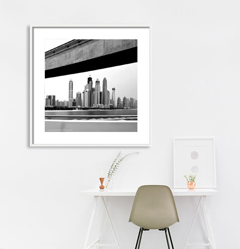 Dubai - Abu Dhabi - Skyline (with Frame)