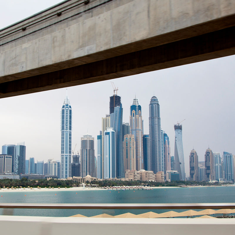 Dubai - Abu Dhabi Skyline (with Frame)