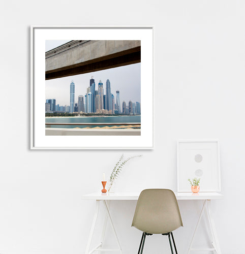 Dubai - Abu Dhabi Skyline (with Frame)