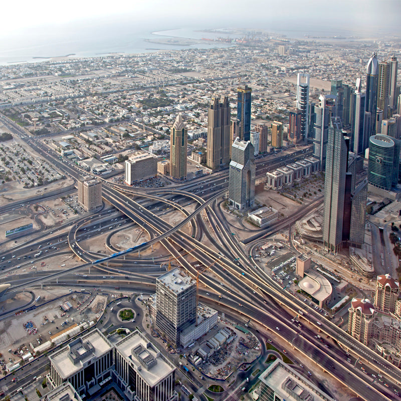 Dubai - Arial View of the City (with Frame)