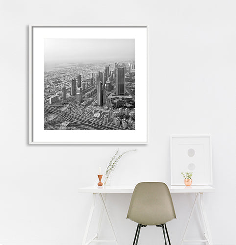 Dubai - View from Burj Khalifa (with Frame)