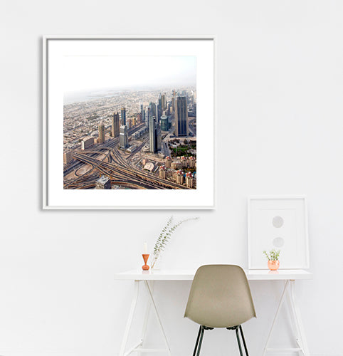 Dubai - Arial View of the City (with Frame)