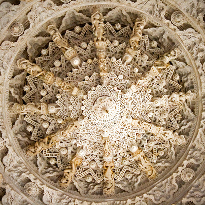 Rajasthan - Ranakpur Temple Celling (with Frame)