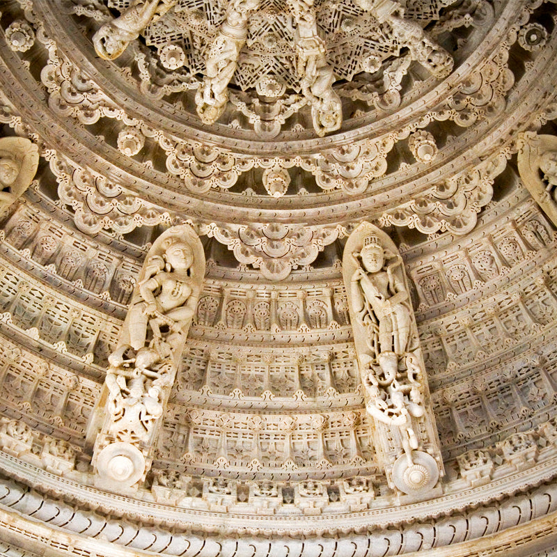 Rajasthan - Ranakpur Temple Celling (with Frame)