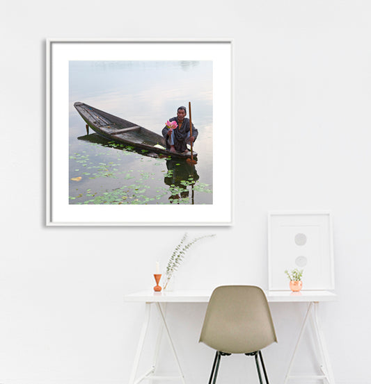 Ladakh - Srinagar Nagina Lake Sunrise (with Frame)