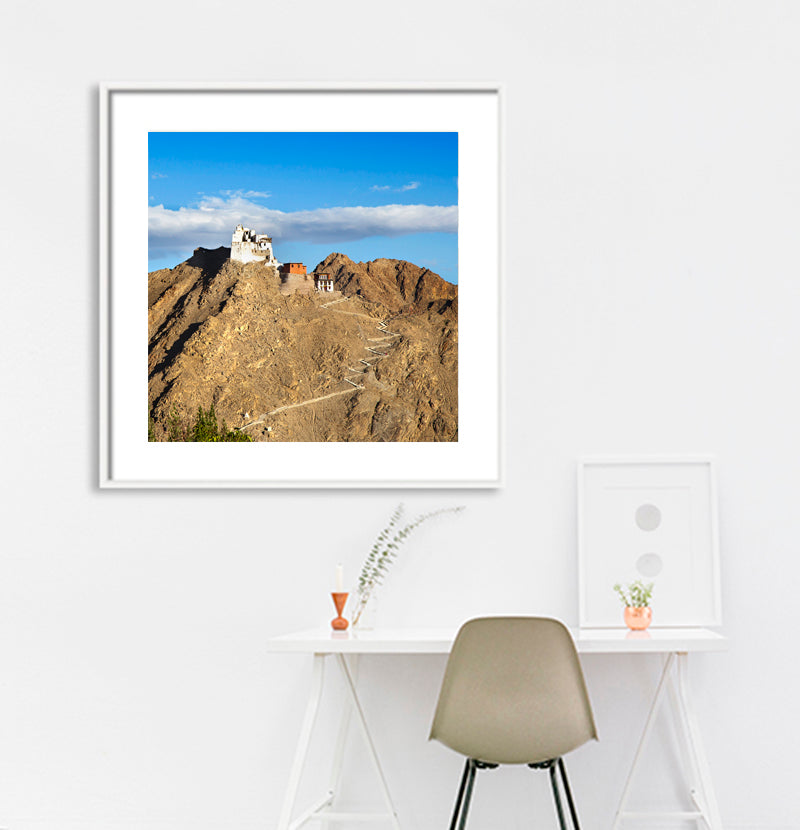 Ladakh - Sankar Monastery at Leh (with Frame)