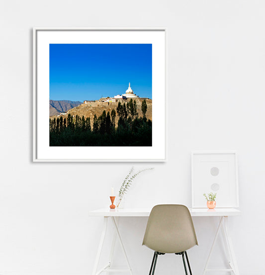 Ladakh - Shanti Stupa Leh (with Frame)