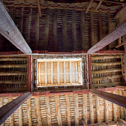 Ladakh - Celling at Thiksey Monasteries (with Frame)