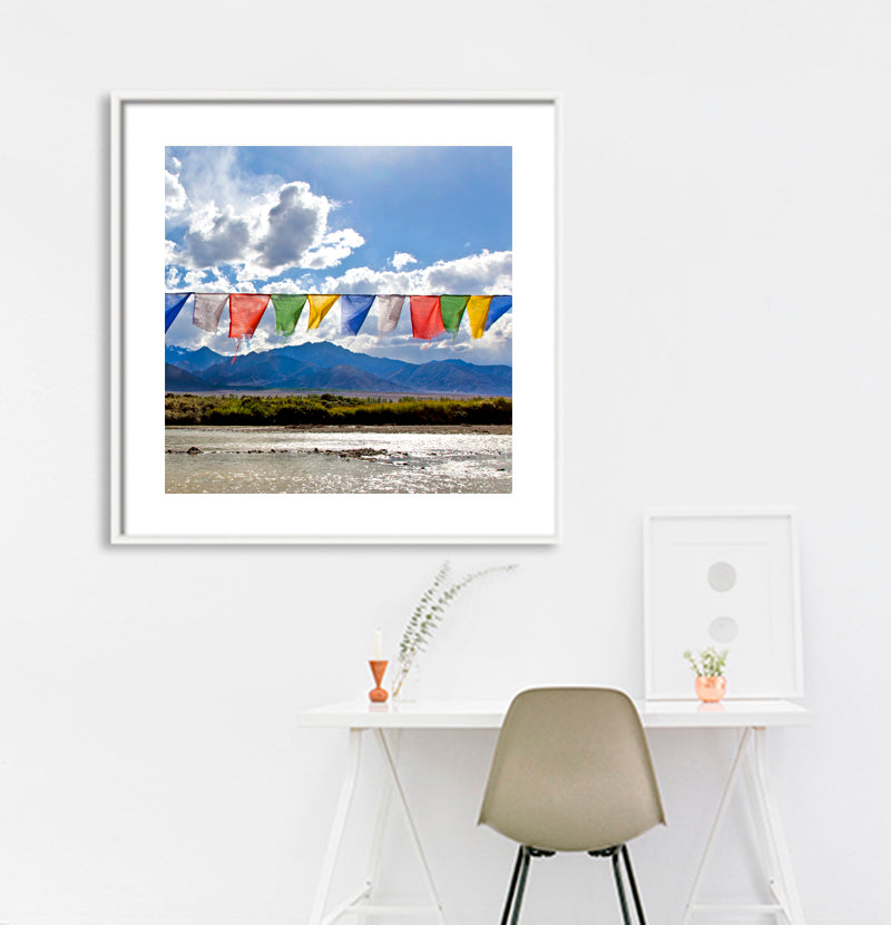 Ladakh - Prayer Flags (with Frame)