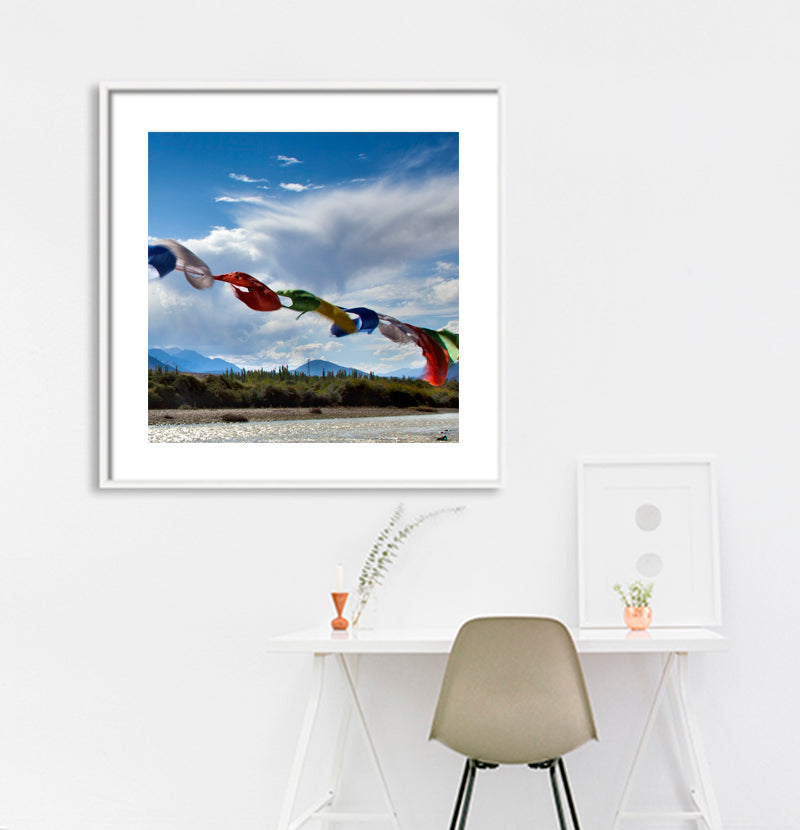 Ladakh - Prayer Flags (with Frame)