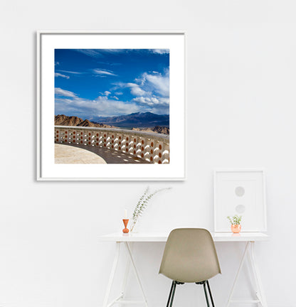 Ladakh - A view from Shanti Stupa at Leh (with Frame)