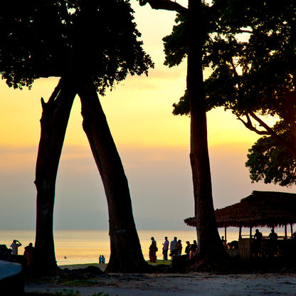 Andaman - Radhanagar Beach Sunset (with Frame)