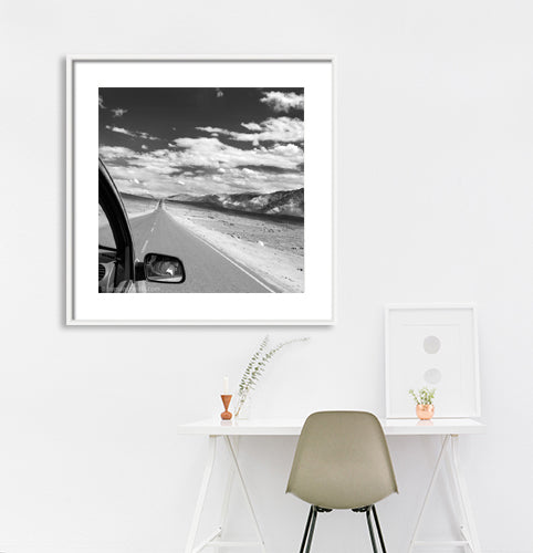 Kargil Leh Road. Ladakh is most famous for breathtaking landscapes, the crystal clear skies, the highest mountain passes, thrilling adventure activities, Buddhist Monasteries and festivals. (_MG_5760 Ladakh)   This Fine Art Photograph is printed on Canvas. 